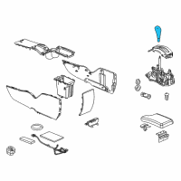 OEM Pontiac Grand Prix Shift Knob Diagram - 15882270