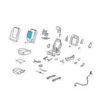 OEM Saturn Seat Back Heater Diagram - 10371691