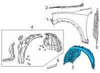 OEM Dodge Durango Fender-WHEELHOUSE Inner Diagram - 68504092AA