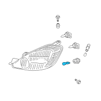 OEM 2004 Toyota Sienna Signal Lamp Bulb Diagram - 90981-AD005