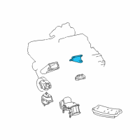 OEM Lexus SC430 Bracket, Engine Mounting, Front NO.1 LH Diagram - 12315-50070