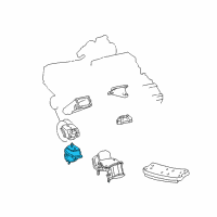 OEM Lexus GS430 Insulator, Engine Mounting, Front Diagram - 12361-50111