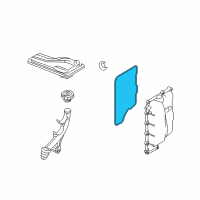 OEM Ford Side Cover Gasket Diagram - 7T4Z-7F396-A