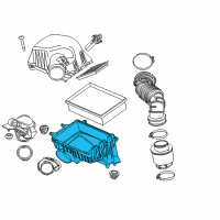 OEM 2021 Chevrolet Trax Air Cleaner Body Diagram - 95077672