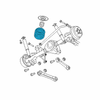 OEM 2018 Jeep Wrangler JK Rear Coil Spring Diagram - 68004459AA