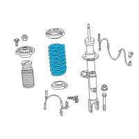 OEM BMW 540i xDrive Front Coil Spring Diagram - 31-33-6-879-724