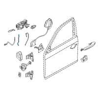 OEM 2019 BMW 650i xDrive Gran Coupe Left Operating Rod Diagram - 51-21-7-275-407