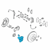 OEM 2005 Infiniti FX45 Rear Axle Hub Assembly Diagram - 43202-WL010