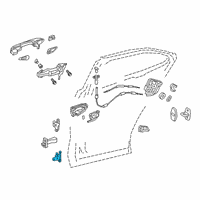 OEM 2021 Toyota Mirai Lower Hinge Diagram - 68770-76020