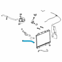 OEM 2005 Cadillac CTS Lower Hose Diagram - 88958082