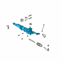 OEM 2003 Acura NSX Rack Assembly, Power Steering Diagram - 53601-SL0-A04
