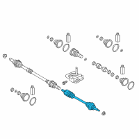 OEM Hyundai Veloster Shaft Assembly-Drive, LH Diagram - 49500-F2200