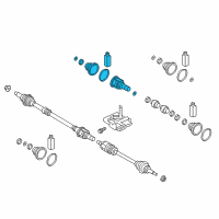 OEM 2018 Hyundai Elantra Joint Kit-Front Axle Differential Side Diagram - 49535-F2305