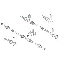 OEM 2018 Hyundai Elantra GT Clip Diagram - 49557-F2100