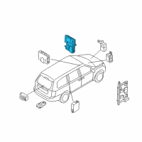 OEM 2008 Hyundai Entourage Junction Box Assembly-Instrument Panel Diagram - 91954-4D090-FFF