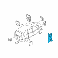 OEM Hyundai Rear Area Module Diagram - 91958-4D220