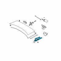 OEM BMW M5 Left Trunk Lid Hinge Diagram - 41-62-8-203-277