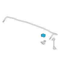 OEM 2017 Honda Accord Bush, Rear Stabilizer Holder Diagram - 52306-T3M-A01