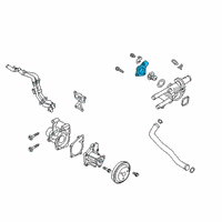 OEM 2020 Hyundai Tucson Fitting-Coolant Inlet Diagram - 25630-2GGB0