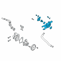 OEM 2020 Hyundai Tucson Control Assembly-COOLANT TEMPERATU Diagram - 25600-2GGB5