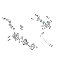 OEM Hyundai Sonata Gasket-W/INLET Fitting Diagram - 25642-2GGA0