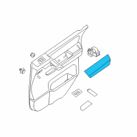 OEM Infiniti QX56 Rear Door Armrest, Right Diagram - 82940-ZQ10D