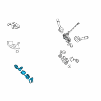 OEM 2010 Hyundai Elantra Cylinder Assembly-Steering & Ignition Lock Diagram - 81920-2LA00