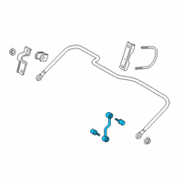 OEM 2022 Ford F-250 Super Duty Stabilizer Link Diagram - HC3Z-5K484-D