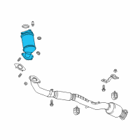 OEM 2017 Buick Envision Catalytic Converter Diagram - 12656263
