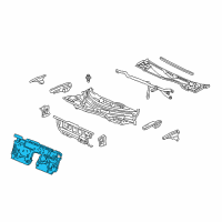 OEM Acura Insulator, Center Bulkhead Diagram - 84501-SL0-A02