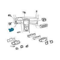OEM Lexus LS400 Switch Assembly, Luggage Diagram - 84840-30150-C0