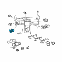 OEM 2004 Lexus GS430 Switch Assembly, Luggage Diagram - 84840-30150-C0