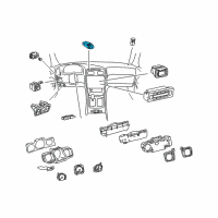 OEM 2003 Lexus GS430 Switch Assy, Hazard Warning Signal Diagram - 84332-30260