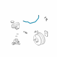 OEM Saturn Vue Hose Asm-Power Brake Booster Vacuum Diagram - 15884814