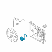 OEM 2020 Hyundai Accent Motor-Radiator Cooling Fan Diagram - 25386-H9160