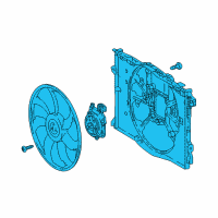 OEM 2019 Lexus LC500 Fan Assembly, W/MOTOR Diagram - 16360-31520