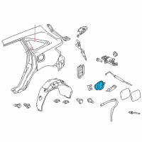 OEM 2020 Acura MDX Adapter Assembly, Fuel Filler Diagram - 74480-TZ5-A02