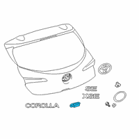 OEM 2022 Toyota Corolla Lock Switch Diagram - 84804-12050