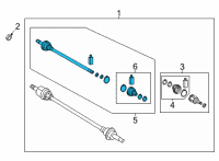 OEM Hyundai Santa Cruz JOINT KIT-REAR WHEEL SIDE Diagram - 496A2-K5000
