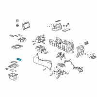 OEM Chevrolet Center Console Hinge Diagram - 15168298
