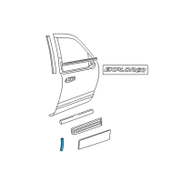 OEM 2002 Mercury Mountaineer Edge Guard Diagram - 2L2Z-7820910-AA