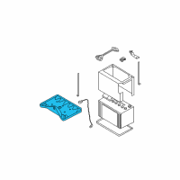 OEM Nissan Bracket-Battery Diagram - 64860-ZK30A