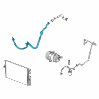 OEM 2007 Saturn Vue Hose Asm-A/C Compressor & Condenser Diagram - 25795069