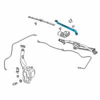 OEM 2019 GMC Sierra 3500 HD Wiper Arm Diagram - 84372500