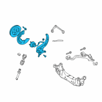 OEM 2005 Lincoln LS Knuckle Diagram - 6W4Z-3K225-AA