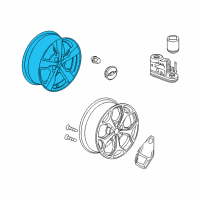 OEM 2012 Chevrolet Volt Wheel, Alloy Diagram - 22826571