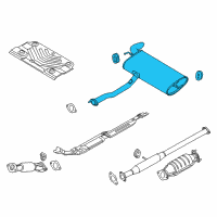 OEM 2012 Kia Sportage Main Muffler Assembly Diagram - 287003W100