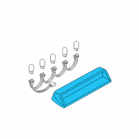 OEM Nissan Maxima Lamp Assembly-Stop, High Mounting Diagram - 26590-7Y001