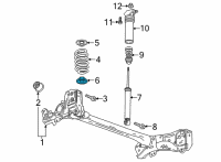 OEM 2022 Chevrolet Bolt EUV Lower Insulator Diagram - 42402506