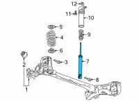OEM Chevrolet Bolt EUV Shock Diagram - 42781625